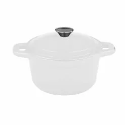 Neo 7 qt. White Cast Iron Round Cov Casserole by BergHOFF