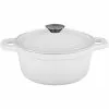Neo 3 qt. Round Cast Iron Covered Dutch Oven in White by BergHOFF -Cookware Sales Shop white berghoff dutch ovens 2218502 64 1000