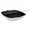 Neo 11 in. Cast Iron White Square Grill Pan by BergHOFF -Cookware Sales Shop white berghoff grill pans 2218501 64 1000