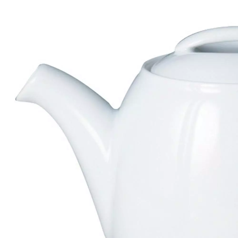 White 8-Cup Porcelain Teapot by Denby 4 White 8-Cup Porcelain Teapot by Denby - Image 2