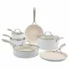 Monaco 10-Piece White Aluminum Non-Stick Cookware Set by Denmark 1 Monaco 10-Piece White Aluminum Non-Stick Cookware Set by Denmark -Cookware Sales Shop white denmark pot pan sets ttu v3353 ec 64 1000