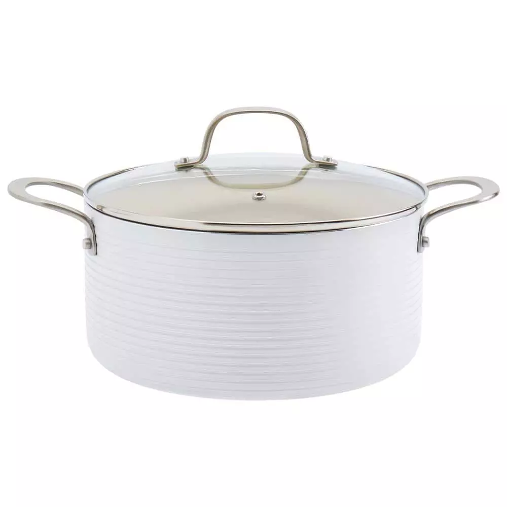 Monaco 10-Piece White Aluminum Non-Stick Cookware Set by Denmark 6 Monaco 10-Piece White Aluminum Non-Stick Cookware Set by Denmark - Image 4