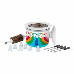 14 Piece 20 oz. Ceramic Fondue Pot Set with Fondue Forks by Unbranded