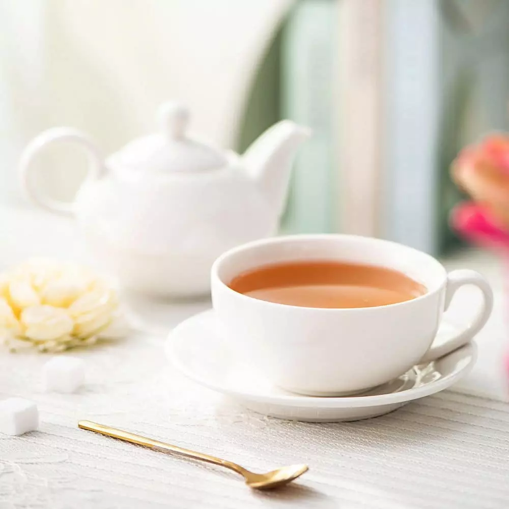 White Porcelain Teapot 11 Ounce Tea for One Set 1 Piece Teacup and Saucer by MALACASA 9 White Porcelain Teapot 11 Ounce Tea for One Set 1 Piece Teacup and Saucer by MALACASA - Image 7