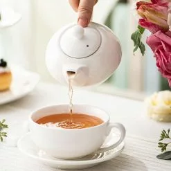 White Porcelain Teapot 11 Ounce Tea for One Set 1 Piece Teacup and Saucer by MALACASA 14 White Porcelain Teapot 11 Ounce Tea for One Set 1 Piece Teacup and Saucer by MALACASA -Cookware Sales Shop white malacasa tea kettles sweet time 009 fa 1000