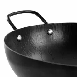 12 in. Carbon Steel Wok with Wooden Handle in Black by Spice BY TIA MOWRY 12 12 in. Carbon Steel Wok with Wooden Handle in Black by Spice BY TIA MOWRY -Cookware Sales Shop woks stir fry pans 985118836m 1f 1000