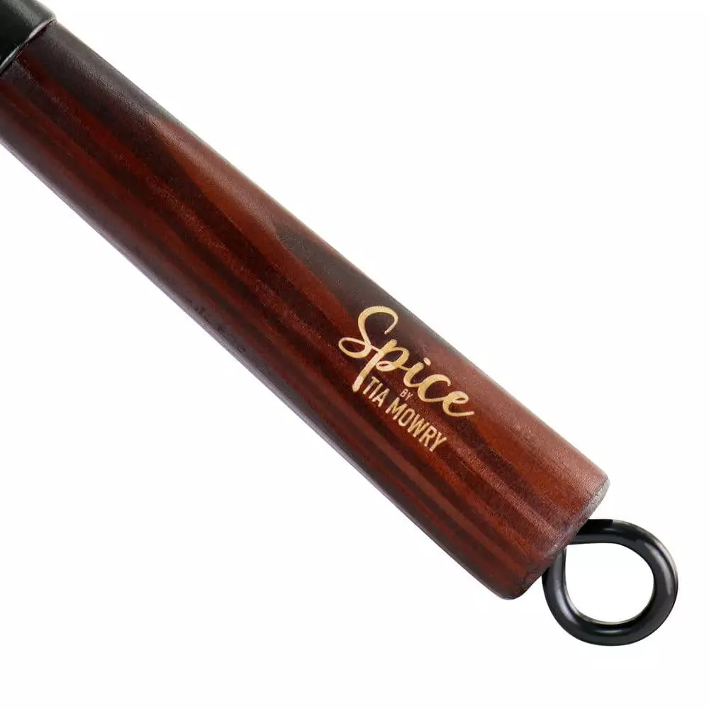 12 in. Carbon Steel Wok with Wooden Handle in Black by Spice BY TIA MOWRY 7 12 in. Carbon Steel Wok with Wooden Handle in Black by Spice BY TIA MOWRY - Image 5