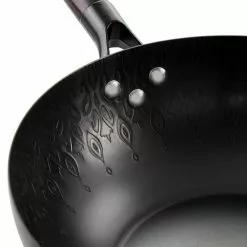 12 in. Carbon Steel Wok with Wooden Handle in Black by Spice BY TIA MOWRY 11 12 in. Carbon Steel Wok with Wooden Handle in Black by Spice BY TIA MOWRY -Cookware Sales Shop woks stir fry pans 985118836m 4f 1000