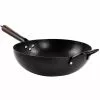 12 in. Carbon Steel Wok with Wooden Handle in Black by Spice BY TIA MOWRY -Cookware Sales Shop woks stir fry pans 985118836m 64 1000
