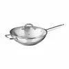 12 in. Stainless Steel Nonstick Stir Fry Pan with Lid by BERGNER 2 12 in. Stainless Steel Nonstick Stir Fry Pan with Lid by BERGNER -Cookware Sales Shop woks stir fry pans bgus10111sts 64 1000