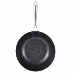 Large 11 in. Black Aluminum Durable Wok by MasterPRO -Cookware Sales Shop woks stir fry pans mpus13003blk 4f 1000