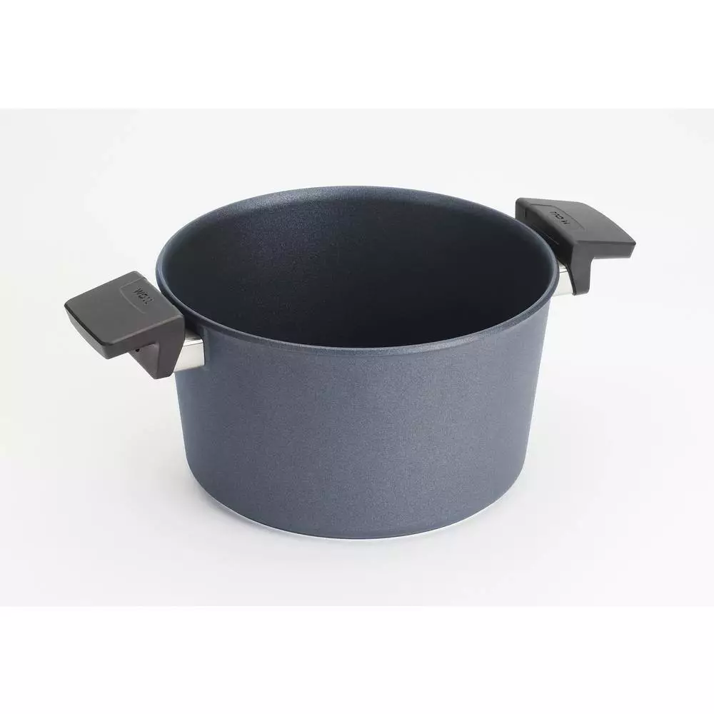 Diamond LITE Induction 5.25 qt. Cast Aluminum Nonstick Stock Pot in Gray with Glass Lid by Woll 4 Diamond LITE Induction 5.25 qt. Cast Aluminum Nonstick Stock Pot in Gray with Glass Lid by Woll - Image 2