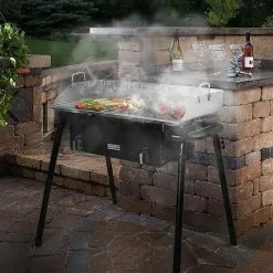 32 in. x 17 in. Stainless Steel Flat Top Grill Pan Double Burner Griddle by XtremepowerUS -Cookware Sales Shop xtremepowerus griddles 95530 31 1000