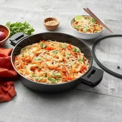 Noir 6 qt. Black Cast Aluminum Ceramic Nonstick Saute Pan by Zavor 9 Noir 6 qt. Black Cast Aluminum Ceramic Nonstick Saute Pan by Zavor -Cookware Sales Shop zavor saute pans zavor zcwnr37 31 1000