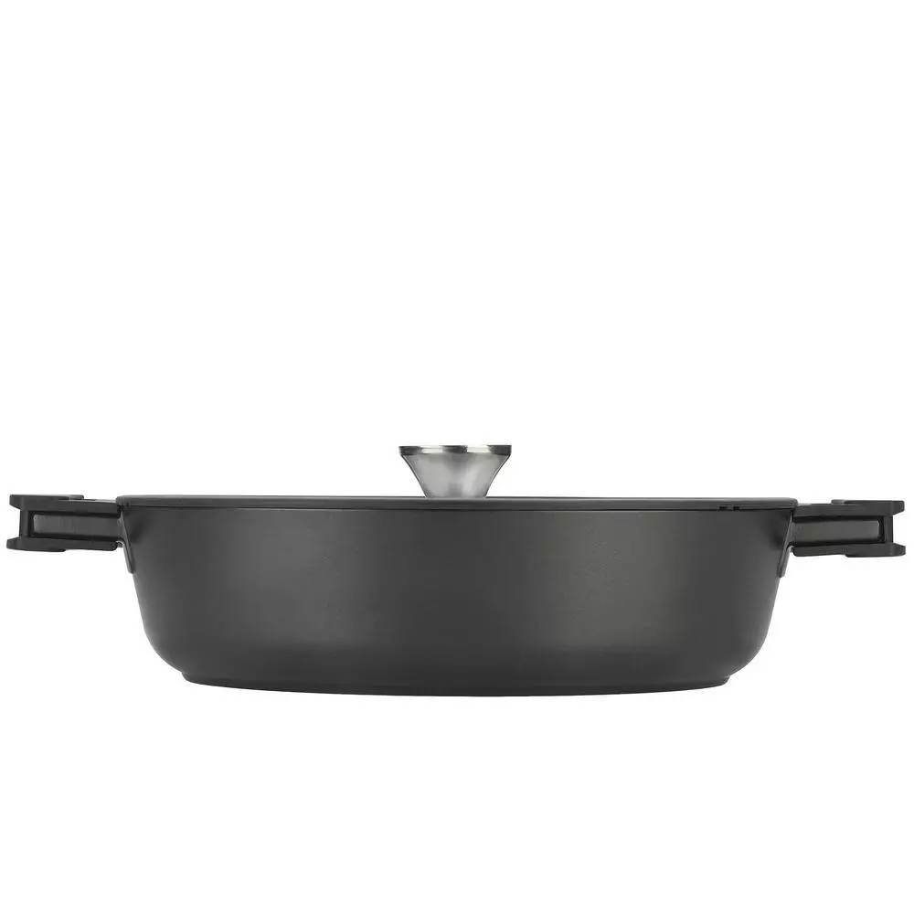 Noir 6 qt. Black Cast Aluminum Ceramic Nonstick Saute Pan by Zavor 5 Noir 6 qt. Black Cast Aluminum Ceramic Nonstick Saute Pan by Zavor - Image 3