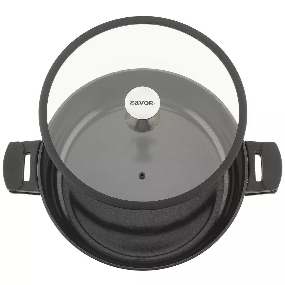 Noir 6 qt. Black Cast Aluminum Ceramic Nonstick Saute Pan by Zavor 4 Noir 6 qt. Black Cast Aluminum Ceramic Nonstick Saute Pan by Zavor - Image 2