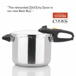 Duo 8 Qt. Stainless Steel Stovetop Pressure Cooker by Zavor 13 Duo 8 Qt. Stainless Steel Stovetop Pressure Cooker by Zavor -Cookware Sales Shop zavor stovetop pressure cookers zcwdu03 fa 1000
