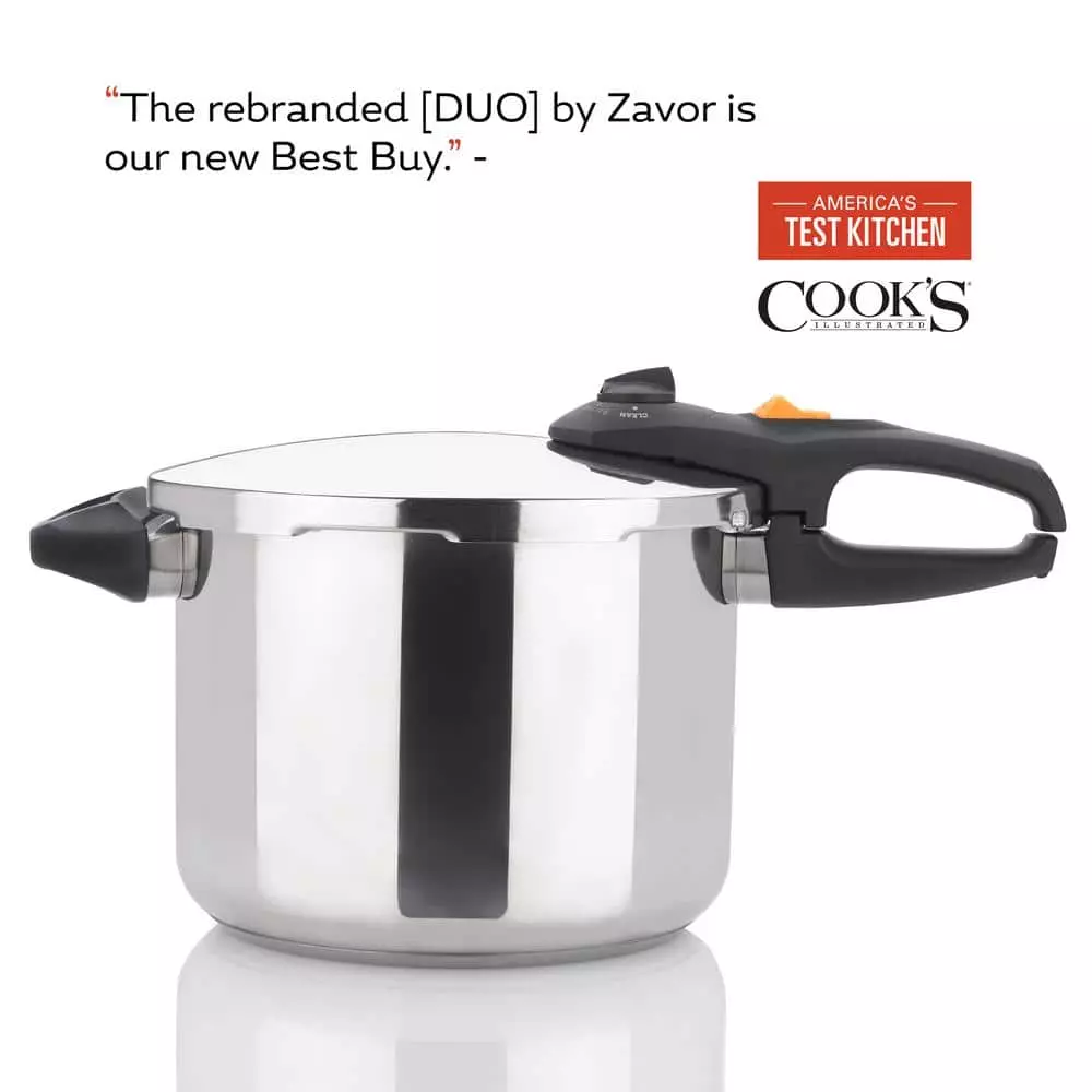 Duo 8 Qt. Stainless Steel Stovetop Pressure Cooker by Zavor 8 Duo 8 Qt. Stainless Steel Stovetop Pressure Cooker by Zavor - Image 6